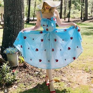 Unique vintage picnic dress